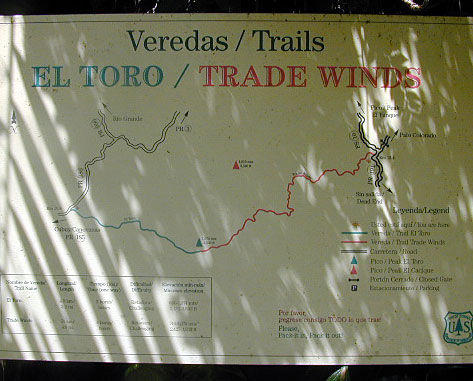 el toro trail sign post